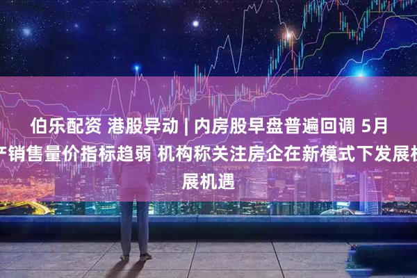 伯乐配资 港股异动 | 内房股早盘普遍回调 5月地产销售量价指标趋弱 机构称关注房企在新模式下发展机遇